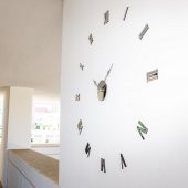 Gümüş Pleksi Ayna 3D Dekoratif Duvar Saati - 4