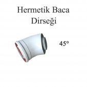 BEZE Hermetik Baca İlave Dirsek - 45° - 1