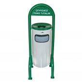 Palex 3560-3 Bahçe Tipi Çöp Kovası Ayaklı Boyalı - 1