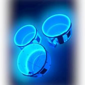 IŞIKLI AKÜLÜ RGB LEDLİ PLEKSİ VİDALI ASMA DAVUL - 1