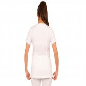 Dr Hemşire Beyaz Yandan Cıtlı Üst Alpaka Uniforma - 2