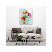 Tabdiko Sayılarla Boyama Hobi Seti 40x50 cm Çiçekler - 3