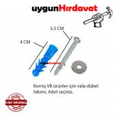 Korniş DÜBELi TAKIM şeklindedir. Dübel,vida,somon şeklinde. - 1