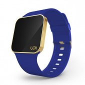 UPWATCH UPGRADE MATTE GOLD AND BLUE STRAP UNİSEX KOL SAATİ - 1