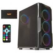 DarkFlash Aquarius-Mesh RGB Mid Tower Kasa PSU YOK - 2