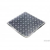 Brianze Çiçek Desen Gri Mendilli Kravat thumbnail 3