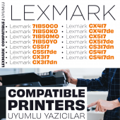 Lexmark CX517de Muadil Toner Takım - 4