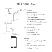 iPhone 7 8 X 11 12 Uyumlu Taşınabilir Mini Fan Vantilatör 2 Adet - 3