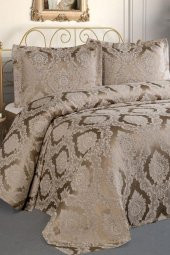 Şulem Jakarlı Şönil Yatak Örtüsü Cappucino thumbnail 2