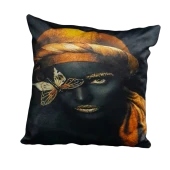 Mrs.Gugar Afrikalı Kadın Dekoratif Kırlent Kılıfı - 1