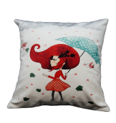 Mrs.Gugar Şemsiyeli Kız Kırlent Kılıfı - 1