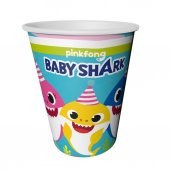LPB6386 Balonevi, Baby Shark Parti Zamanı 8 adet Kağıt Bardak 220/240cc - 5