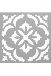 Karo 45 Stencil Boyama şablonu 30x30 cm, Duvar Stencil, Fayans Stencil, Mobilya Stencil - 3