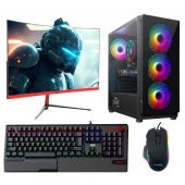 Dragos DRx489 i5 9400F 8GB Ram 256GB SSD 4GB RX550 23.6 inç Curved Masaüstü Oyun Bilgisayarı - 1
