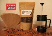 250 gr Filtre Kahve + 350 ml French Press + 10 Adet Filtre Kağıdı KARGO ÜCRETSİZ! - 1