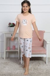 Aytuğ Kız Çocuk Kısa Kol Kapri Takımı - GR-2-01 - 1