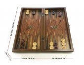 Helena Wood Art İşlemeli Klasik Tavla Büyük Boy - 3