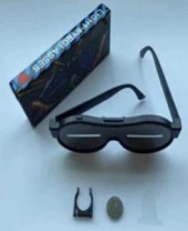 Pembe Led Işıklı Pilli Parti Gözlüğü Kablosuz Yılbaşı Düğün Eğlence - 1