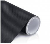 SİYAH Karbon Kaplama 50 cm x 127 Cm Laptop Telefon kaplama Folyosu - 1