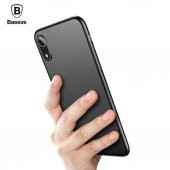 iPhone X/XS 5.8 Orijinal Baseus Thin Back Ultra İnce Mat Kılıf - 1