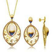 Gümüş Kuru Yaprak Bayan Set - 1