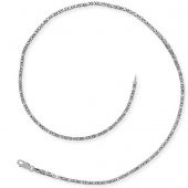Gümüş Kral Zincir - 3 mm Köşeli - 4