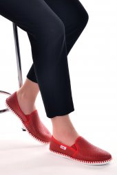 Ayakland Mrt Günlük Babet Kadın Ayakkabı Kırmızı - 1