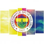 Fenerbahçe Ahşap 5 Parça Tablo - 2
