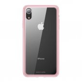 iPhone XR 6.1 Baseus Kenarları Silikon Cam Kılıf - 2