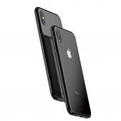 iPhone XR 6.1 Baseus Kenarları Silikon Cam Kılıf - 4
