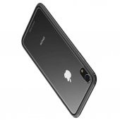 iPhone XR 6.1 Baseus Kenarları Silikon Cam Kılıf - 6