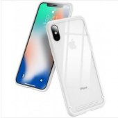 iPhone XR 6.1 Baseus Kenarları Silikon Cam Kılıf - 7