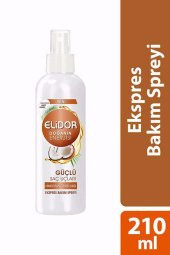 Elidor Express Saç Bakım Spreyi Güçlü Saç Uçları Hindistan Cevizi Yağı 210 ml - 1