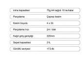 EVEREST JP-736C EVRAK İMHA MAKİNESİ.21lt - 3