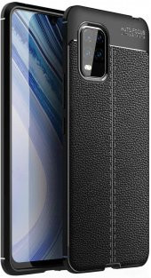 Xiaomi Mi 10 Lite Deri Desenli Kamera Korumalı Silikon Kılıf - 1