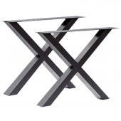 Metal Ahşap ve Kütük X Bank Ayağı 30cm X 50cm Profil 2 li Set - 1
