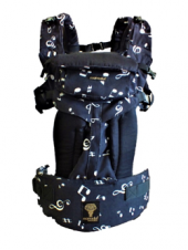 Mamadusbaby Her Yöne Siyah Notalı Ergonomik Kanguru - 1