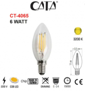 Cata Ct-4065 6 Wat Buji Led Flament Ampul Günışığı - 1