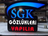 Sgk Gözlük Optik Tabelası 3D LED Tabela Neon Etkili Işıklı Kutu Harf Tabela 30x45cm Pleksiglass - 1