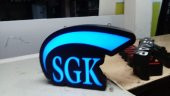 Sgk Gözlükleri Yapılır Tabela 3D LED Tabela Neon Etkili Işıklı Kutu Harf Tabela 30x45cm Pleksiglass - 1