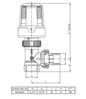 Orjinal Termostatik Vana Eca Rv3 1/2" Köşe Tipi - 2
