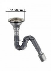 Çöpmak Evye Sifonu flexi Gövde Sifonu Tahliye Ø 50mm - 1
