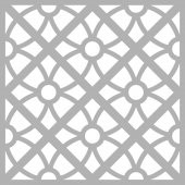 Çiçek Karo 4 Stencil Boyama şablonu 30x30 cm, Duvar Stencil, Fayans Stencil, Mobilya Stencil - 2