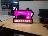 Skradderi Yazılı Görsel Tabela 3D LED Tabela Neon Etkili Işıklı Kutu Harf Tabela 30x45cm Pleksiglass thumbnail 2