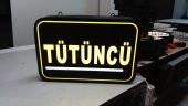 Şirket Ürün Yazılı Tabelası 3D LED Tabela Neon Etkili Işıklı Kutu Harf Tabela 30x45cm Pleksiglass - 1
