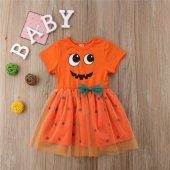 Halloween Turuncu Elbise Cadılar Bayramı - 1