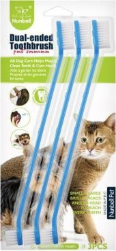 Nunbell Kedi Köpek Diş Fırçası 22cm 3lü - 1