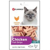 Flamingo Chicken Fish Strips Tavuk ve Balık Etli Kedi Ödülü 85 Gr - 1