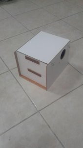 Ahşap Plastik Yuvalıklı Folluklu Muhabbet Yuvası - 1