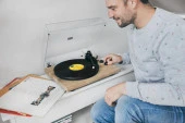 Lenco LBT-188 PI Retro Ahşap Bluetoothlu Pikap Plak Çalar - 9